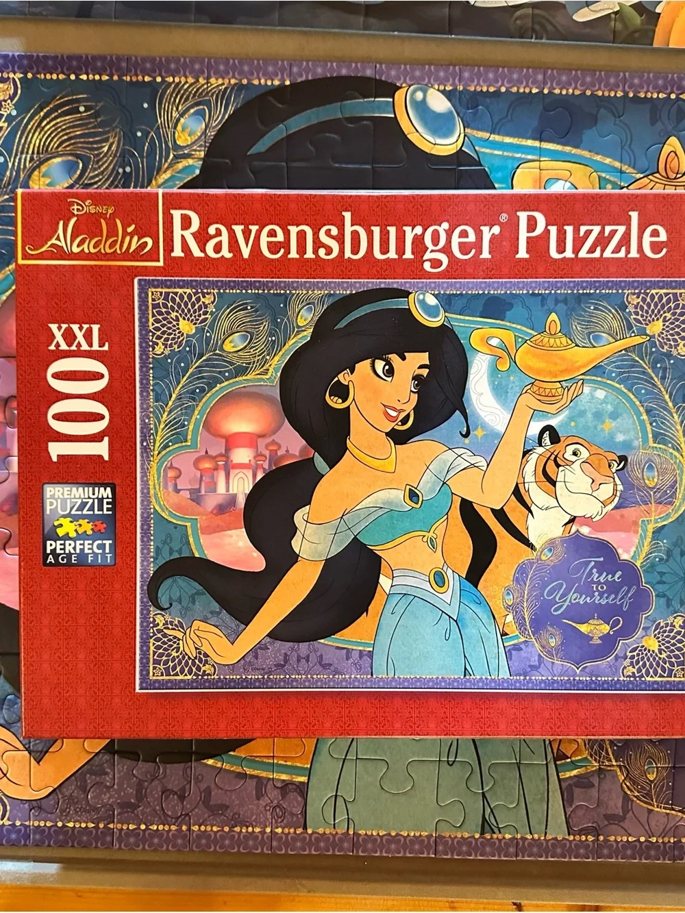 Ravensburger Disney Princess Puzzles Cinderella (blue) & Jasmine (red) Duo